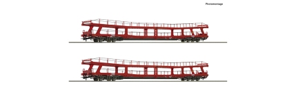 Roco 6600105 - H0 - 2-tlg. Set Autotransportwagen, ÖBB, Ep. VI